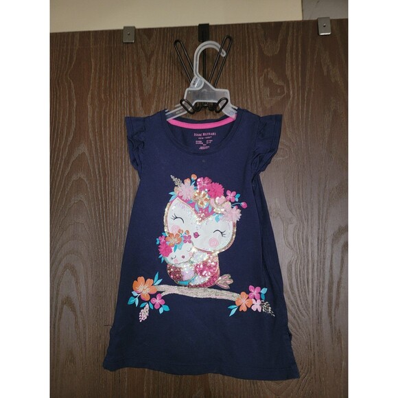 Isaac Mizrahi Other - Isaac Mizrahi Navy sequin owl top toddler girl 4 ug